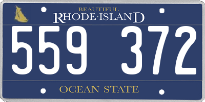 RI license plate 559372
