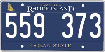 RI license plate 559373