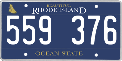 RI license plate 559376