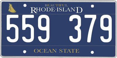 RI license plate 559379