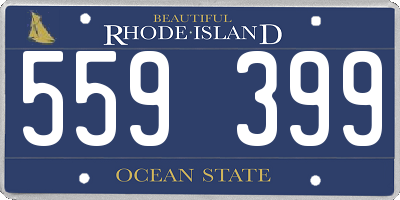 RI license plate 559399