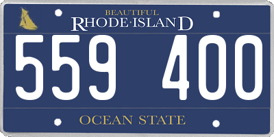 RI license plate 559400