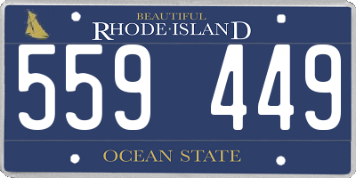 RI license plate 559449