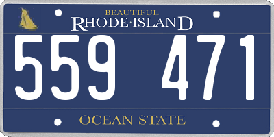 RI license plate 559471