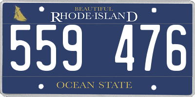 RI license plate 559476