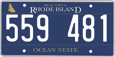 RI license plate 559481