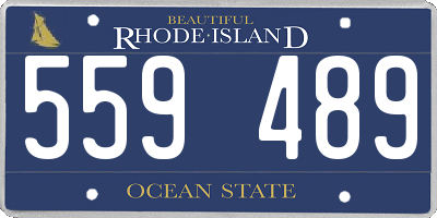 RI license plate 559489