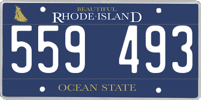 RI license plate 559493