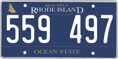 RI license plate 559497