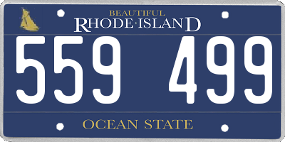 RI license plate 559499