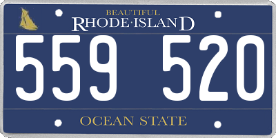 RI license plate 559520