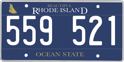 RI license plate 559521