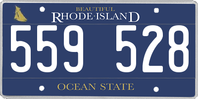 RI license plate 559528