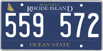 RI license plate 559572