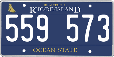 RI license plate 559573