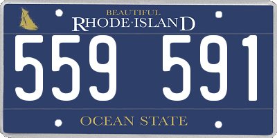 RI license plate 559591