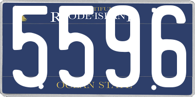 RI license plate 5596