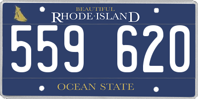 RI license plate 559620