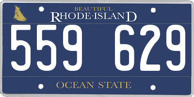 RI license plate 559629