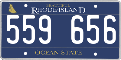 RI license plate 559656