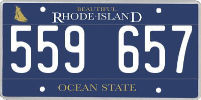 RI license plate 559657