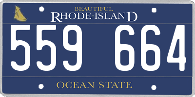 RI license plate 559664