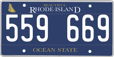 RI license plate 559669