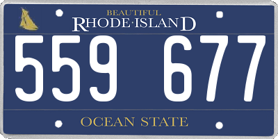 RI license plate 559677
