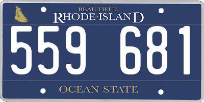 RI license plate 559681