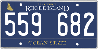 RI license plate 559682