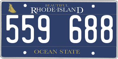 RI license plate 559688