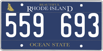 RI license plate 559693