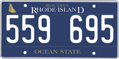 RI license plate 559695