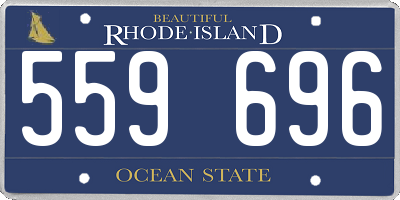 RI license plate 559696