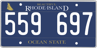 RI license plate 559697
