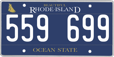 RI license plate 559699