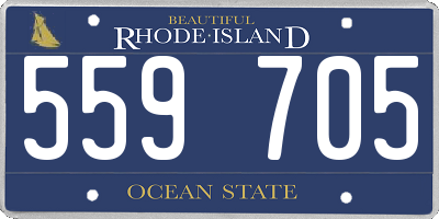 RI license plate 559705