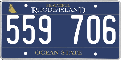 RI license plate 559706