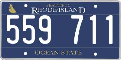 RI license plate 559711
