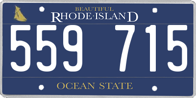 RI license plate 559715