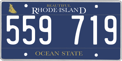 RI license plate 559719
