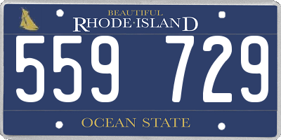RI license plate 559729