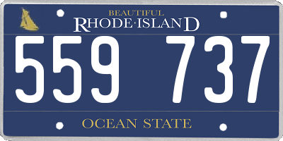 RI license plate 559737