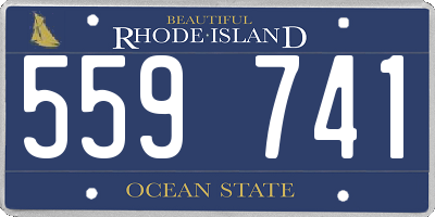 RI license plate 559741