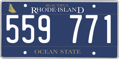 RI license plate 559771