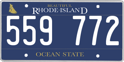 RI license plate 559772