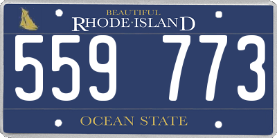 RI license plate 559773