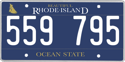 RI license plate 559795