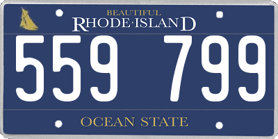 RI license plate 559799