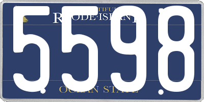 RI license plate 5598